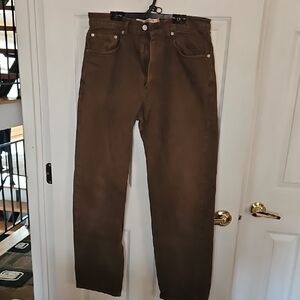 Levi's Men's 550 Relaxed Fit Straight Brown Jeans 33x32